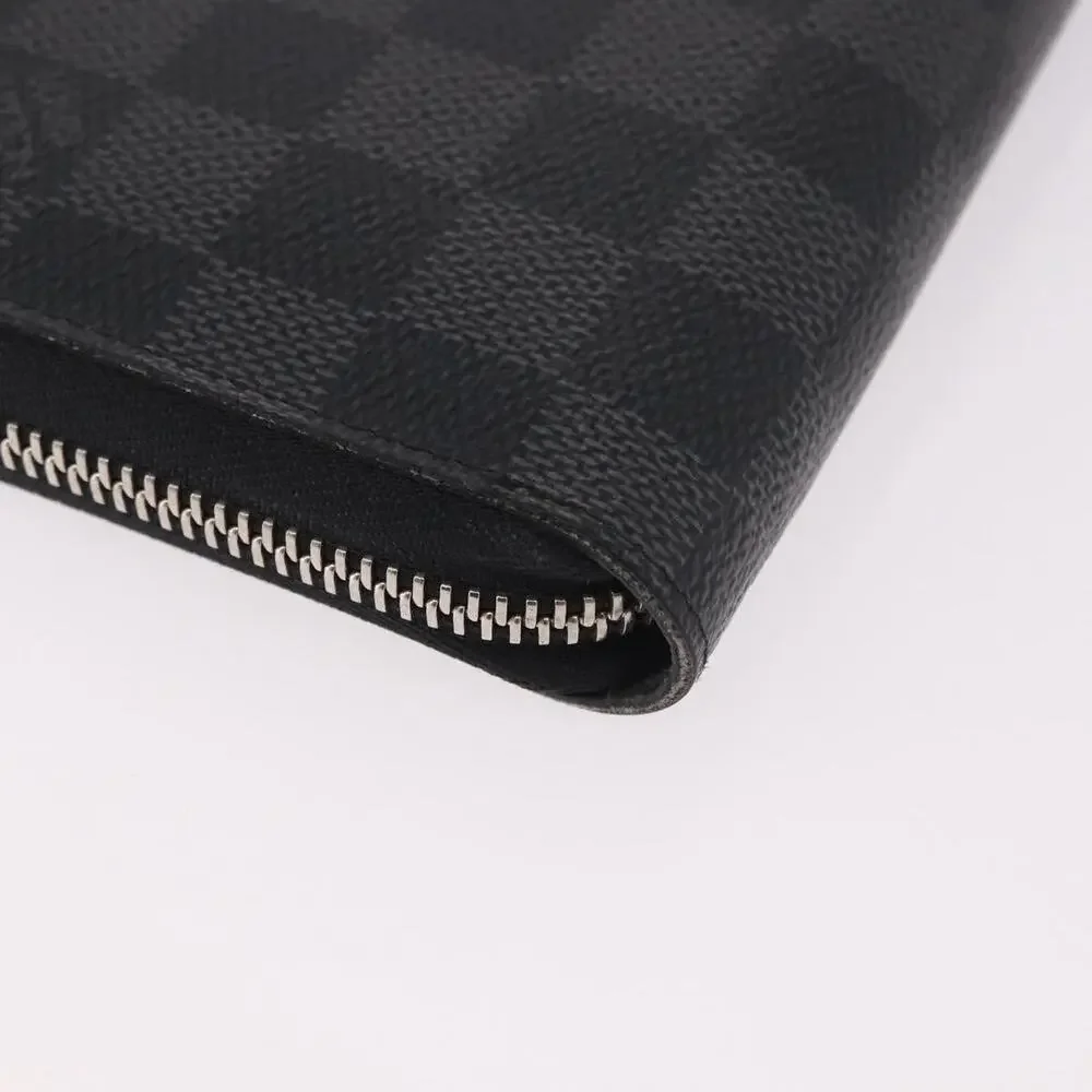 Louis Vuitton Damier Graphite Zippy Organizer Long Wallet Black